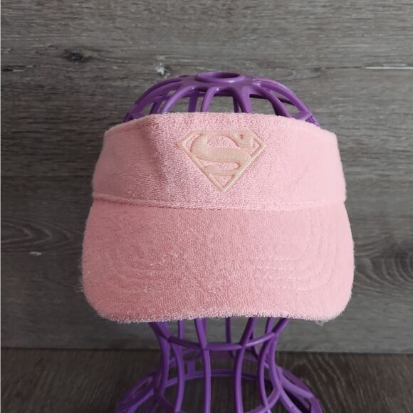 DC Comics Superman Supergirl Pink Visor - Picture 1 of 7